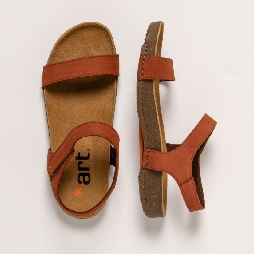 Dámské sandály I BREATHE#1119 NOBUCK DARK ORANGE/ I BREATHE