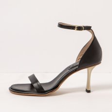 Luxusní sandály s podpatkem#S3193 NAPPA BLACK/ ALBANA