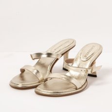 Elegantní pantofle na podpatku#S3194 NAPPA CHAMPAGNE/ ALBANA