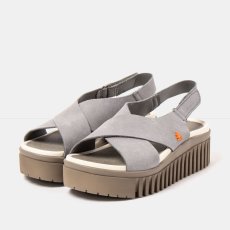 Dámské sandály na platformě BRIGHTON#1574 NOBUCK DENIM/BRIGHTON