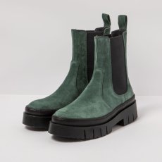 Semišové Chelsea boty#1954S SILK SUEDE ALPINE/AMBERES