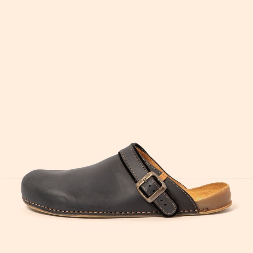 Barefoot kožené pantofle HORIZON#N6002 ARIZONA BLACK / HORIZON