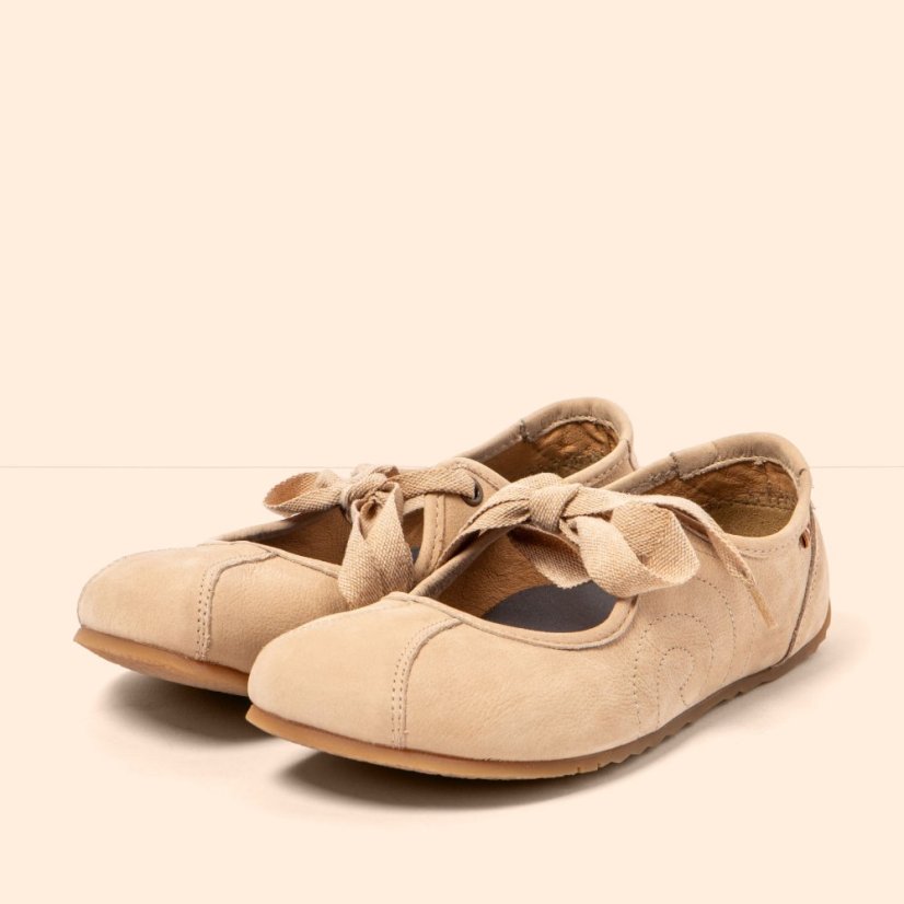 Barefoot baleríny ONDINA#N5936 NOBUCK CREAM/ONDINA