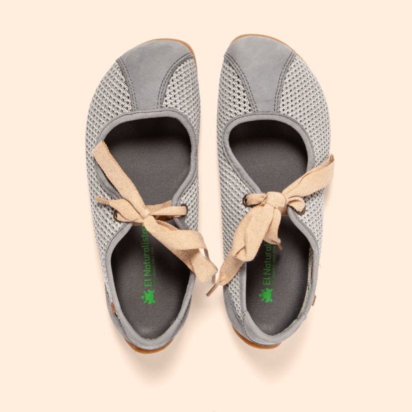 Barefoot baleríny ONDINA#N5936C MULTI MATERIAL GREY/ ONDINA