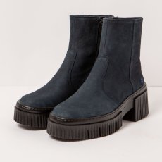 Kotníkové boty na podpadku#1374 NOBUCK NAVY/YORK