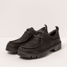 Kožené polobotky#1483 NOBUCK BLACK / DENVER