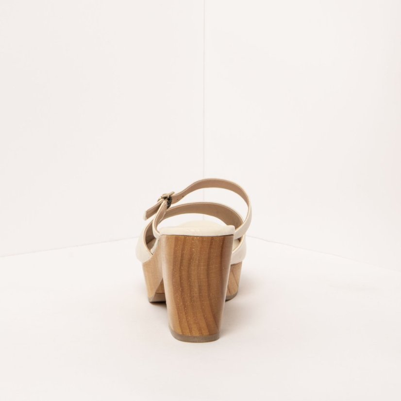 Designové dámské pantofle#S3273 NAPPA CREAM/ ST.LAURENT SANDAL