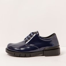 Dámské polobotky OXFORD#1835 NAPPA SHINNY NAVY /OXFORD
