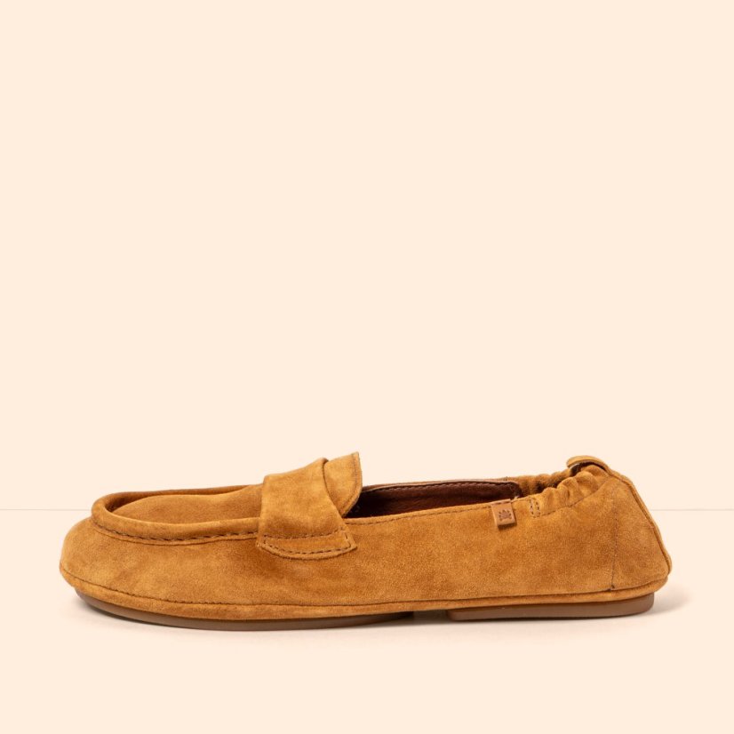 Barefoot mokasíny sandály ESSENCE#N5822S SILK SUEDE TOFFEE/ ESSENCE