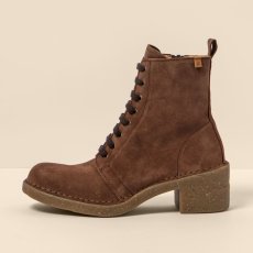 Polokozačky na podpatku#N5660 SILK SUEDE CHOCOLATE / TICINO
