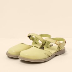Sandály s uzavřenou špičkou ARENISCA#N5874 SOFT NAPPA LIME/ ARENISCA