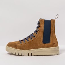 Kotníkové tenisky#1779S SILK SUEDE TOFFEE-COBALTO/BELLEVILLE
