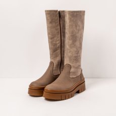 Vysoké kozačky#1956 NOBUCK TAUPE/AMBERES